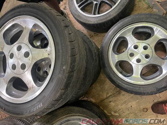 Original 1997 Cobra wheels silver & BLK